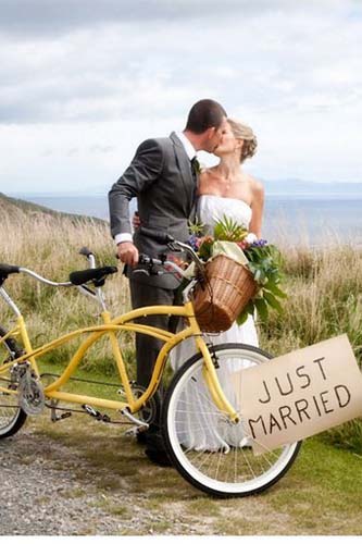 свадебный велосипед